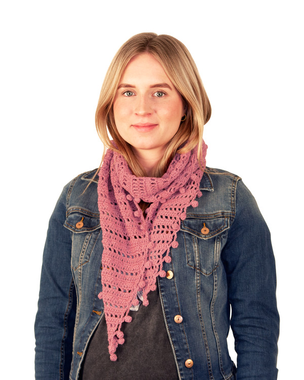 Garnpaket Scarf Tilda Rosa