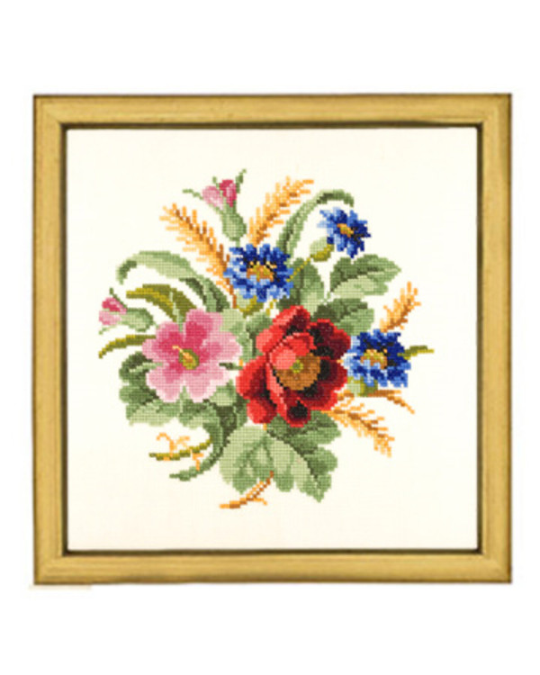 Broderikit Tavla Bukett aida