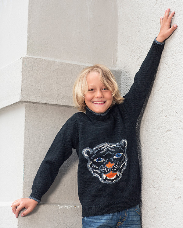 Genser med tiger