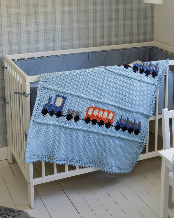 Babyteppe og uro med tog