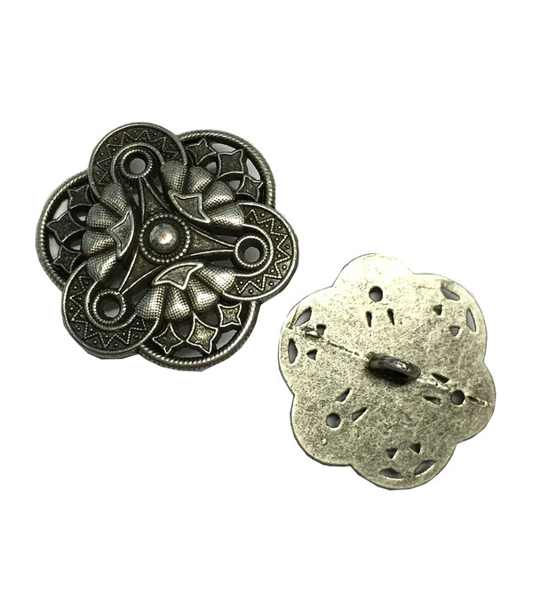 Knapp Metall platt 29 mm