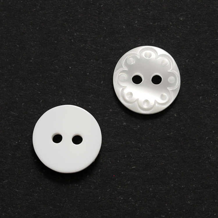 Nappi 12 mm valkoinen