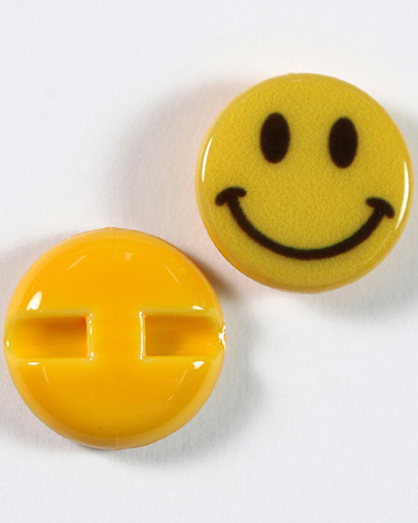 Knapp Emoji Glad 15 mm