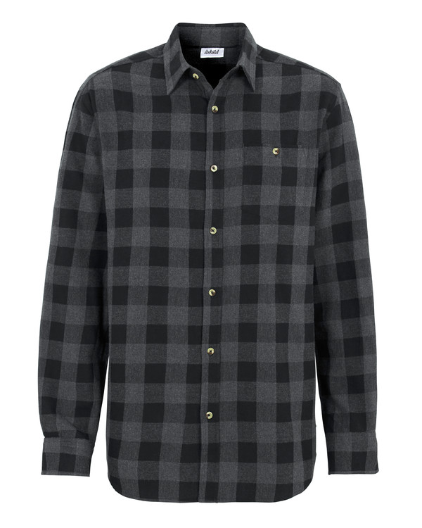 Herrskjorta flanell gråsv