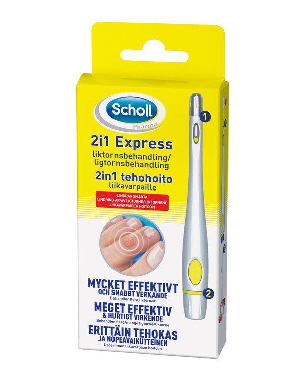 Scholl Corn Express Pen Liikavarpaan hoito 2-i-1