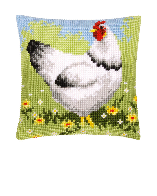 Tyynynpäällinen Valkoinen kana