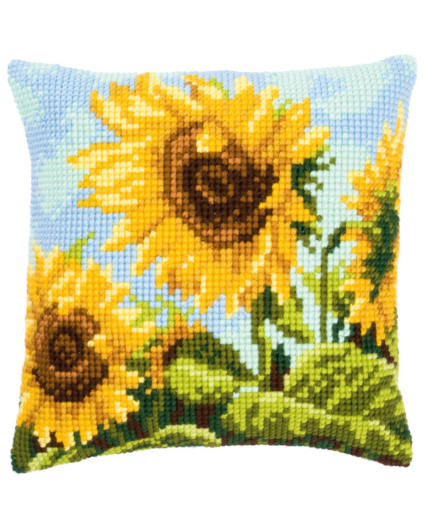 Broderikit Kudde Solrosor