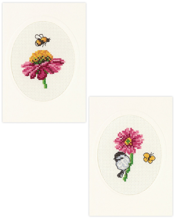 Karten Blumen 2-er Pack