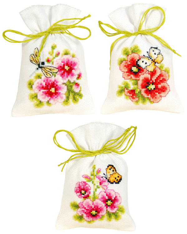 Dufttütchen Blumen 3-er Pack