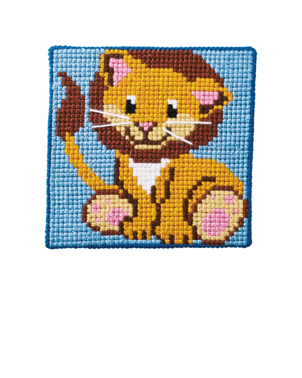 Broderikit Stramaljtavla Lejon