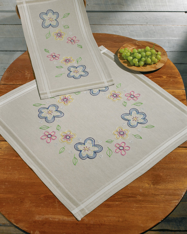Duk Fargerike blomster