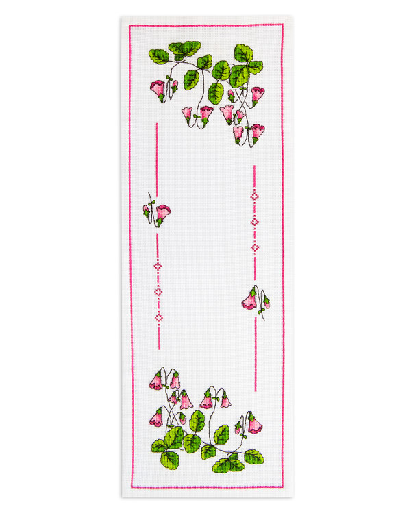 Broderikit Löpare Rosa klocka