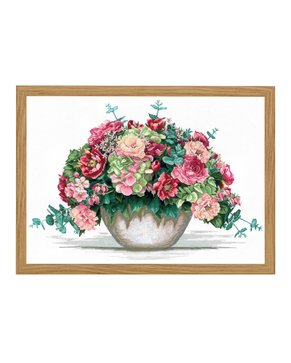 Broderipakke Bilde Blomsterbukett
