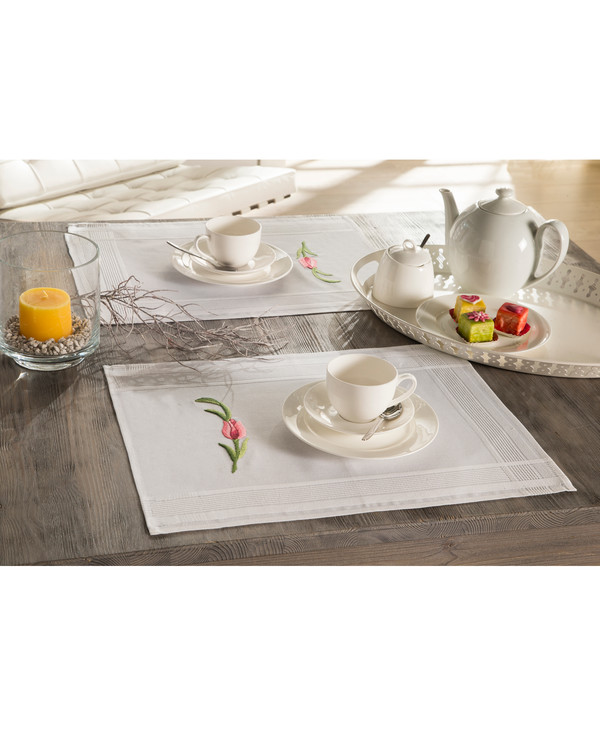 Broderipakke Bordbrikker Tulipaner 2-pk