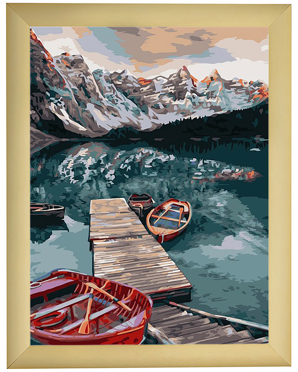 Paint by numbers Bergsidyll