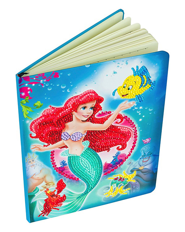 Crystal Art muistiinpanovihko Merenneito Ariel