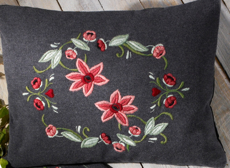 Pude Rosa blomster
