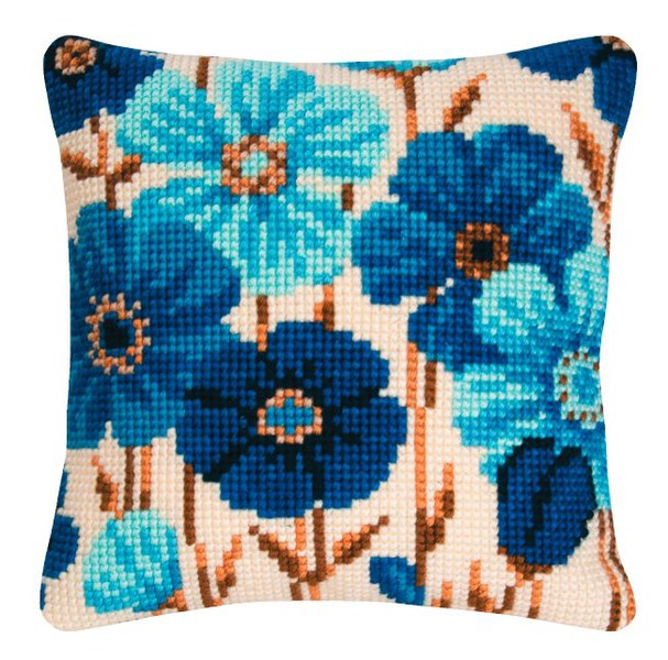 Tyynynpäällinen Siniset kukat
