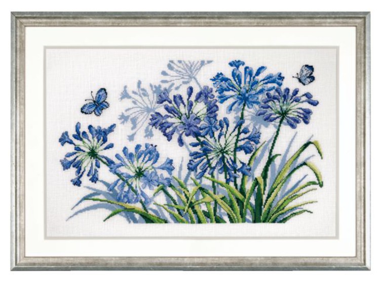 Broderikit Tavla Bedårande blåviolet