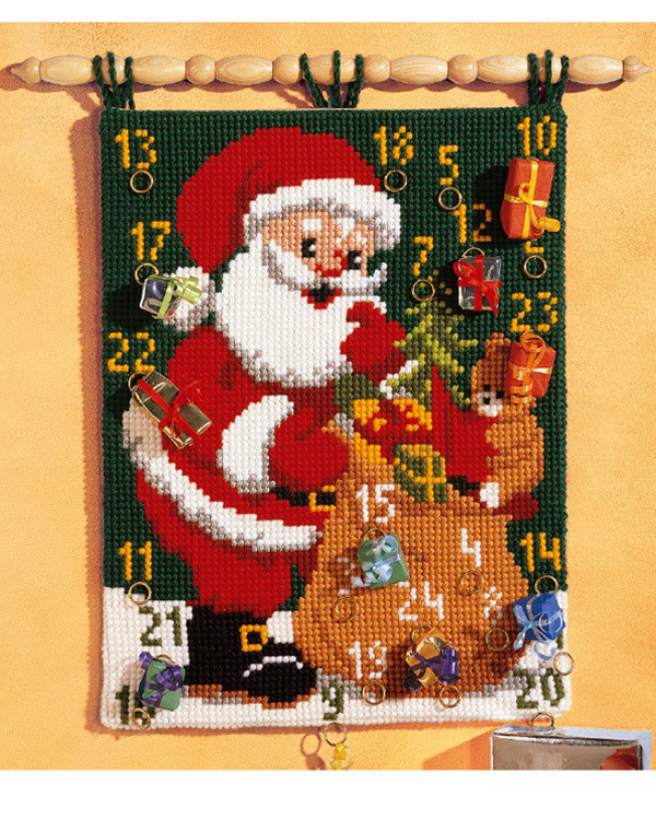Broderikit Kalender Julklappssäcken