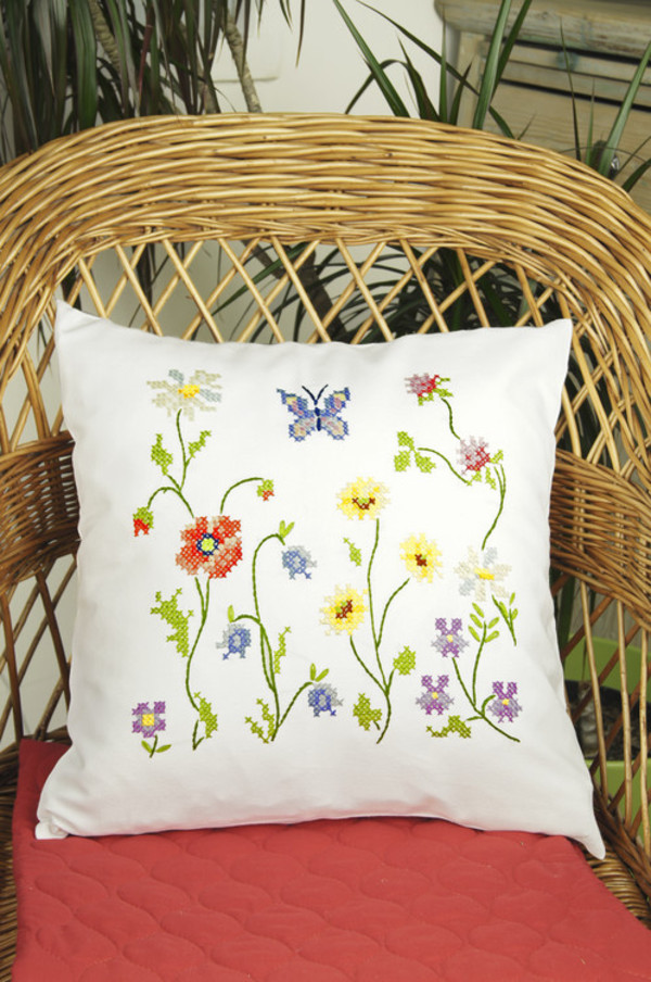 Pute Engblomster med eller uten garn