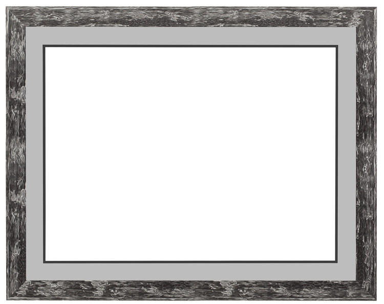 Kehys mus/harm 42x57 cm, kaksinkertainen passepartouter