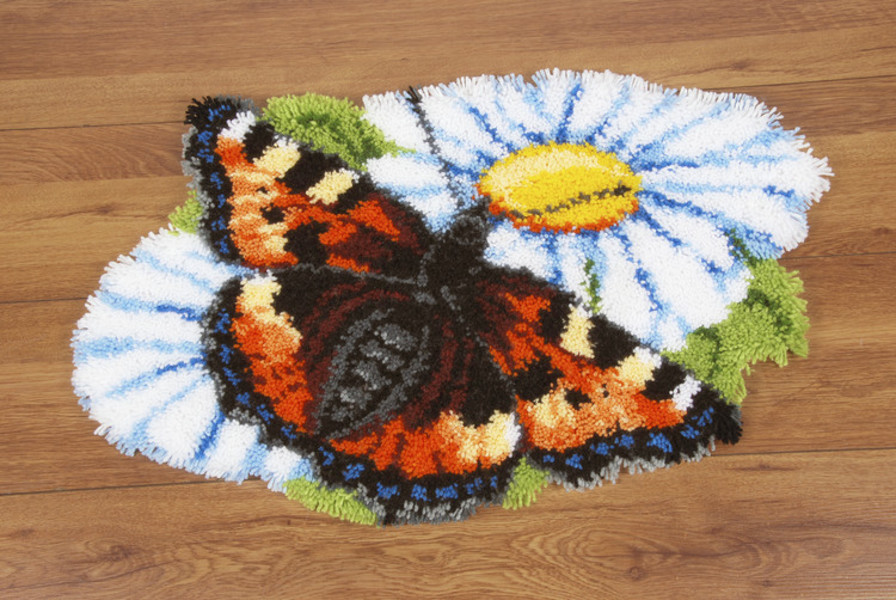 Knüpfmatte Schmetterling
