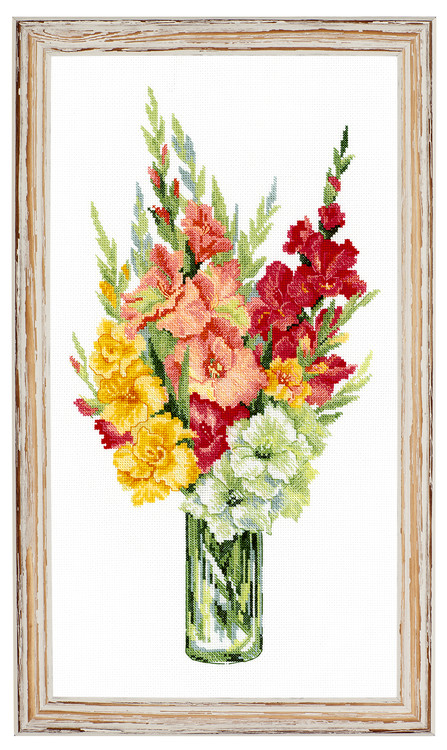 Bild Vase mit Gladiolen