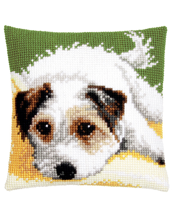 Stickpackung Kissen Kleiner müder Hund