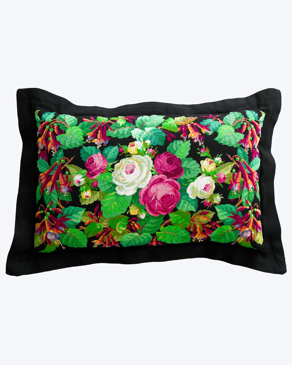 Broderikit Kudde Romantiskt blomster