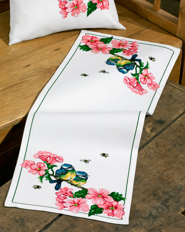 Broderikit Löpare I körsbärsträdet