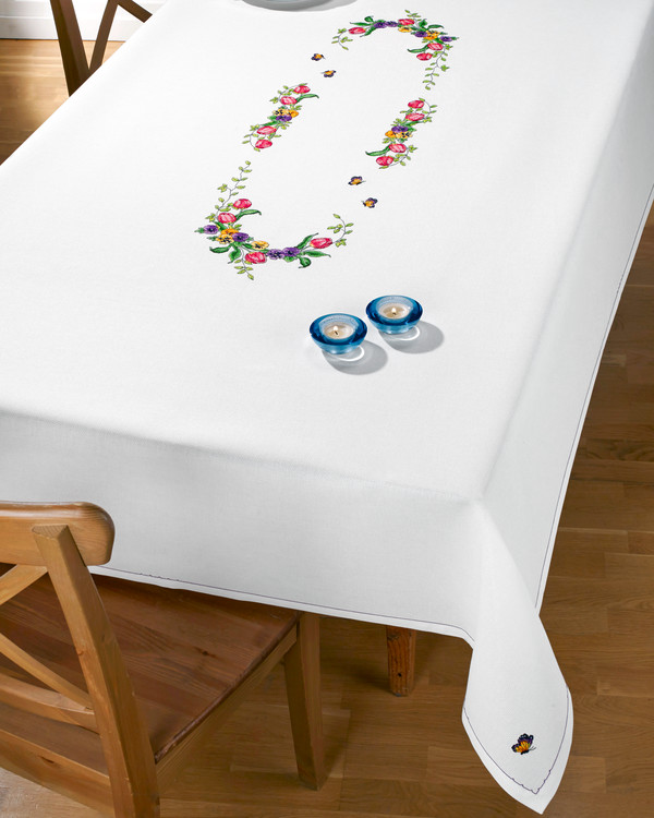 Decke Tulpen und Stiefmütterchen