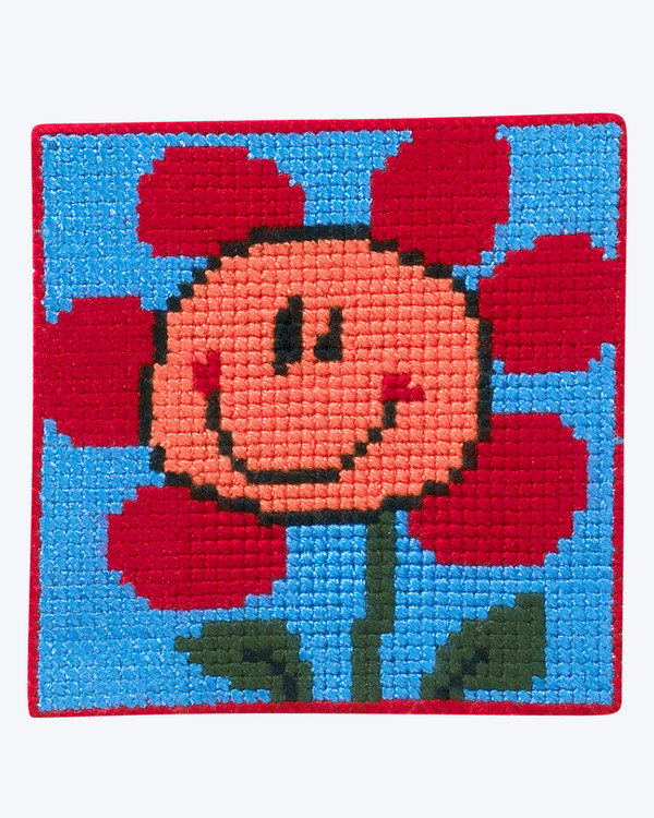 Straminbild Blume