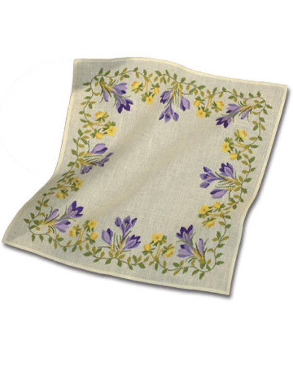 Broderikit Duk Krokus aida