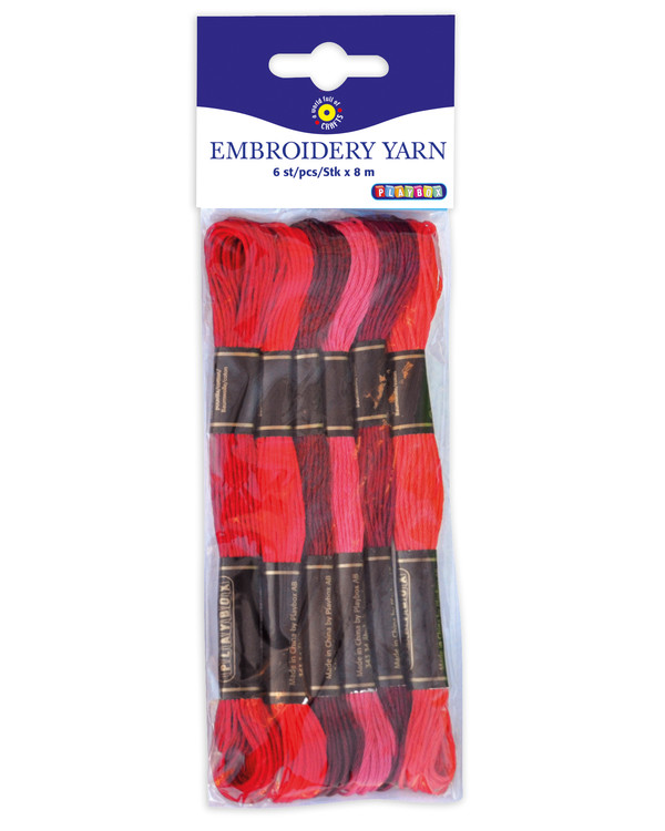 Garn rot sortiert 6 Docken