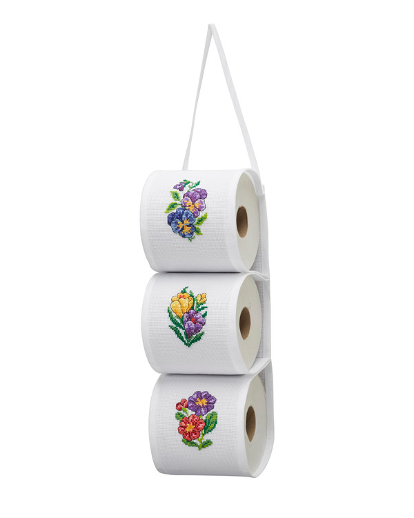 Toalettrullholder Blomster