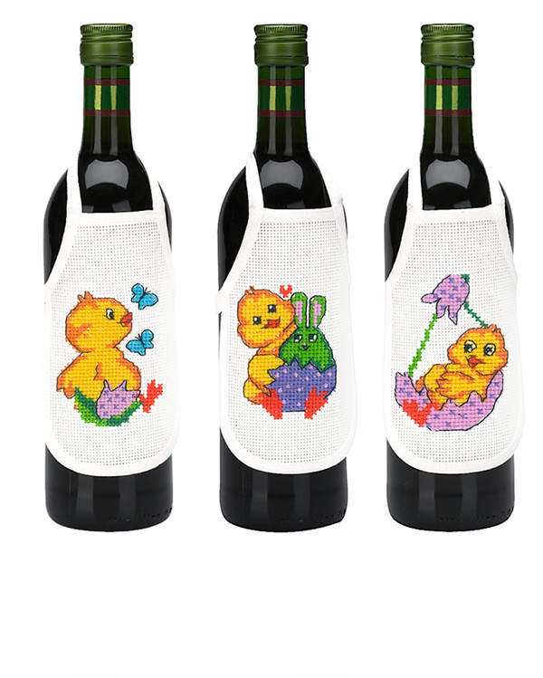 Flaskeforklær Kyllinger 3-pk