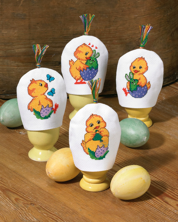 Eggvarmere Søte kyllinger 4-pk