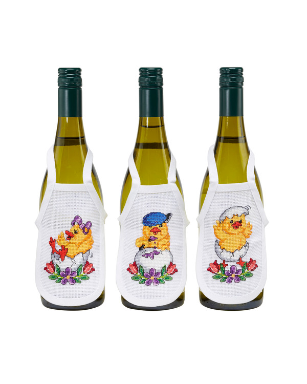 Flaskförkläden Påskglädje 3-pack