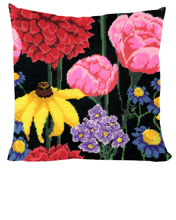 Kissen Mitternachtsblumen