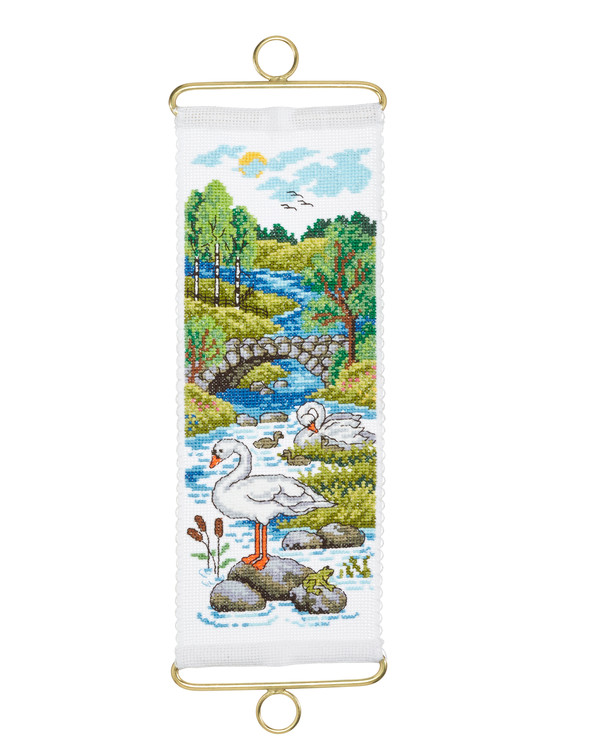 Broderikit Minivepa Svanar