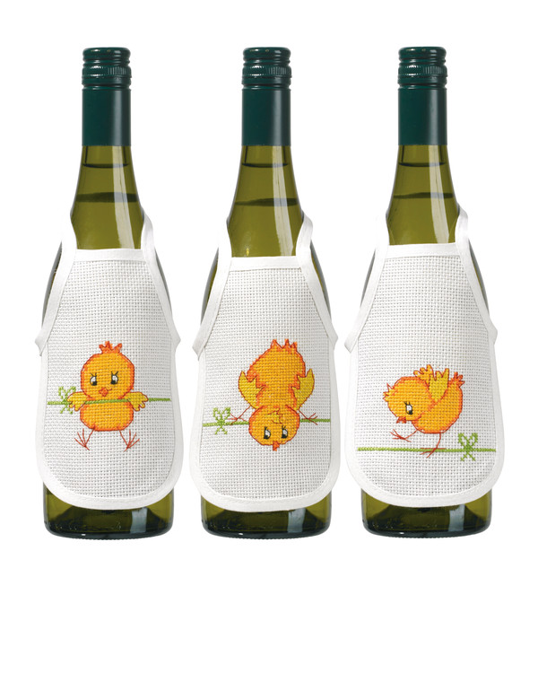 Flaskeforklær Kyllinger 3-pk