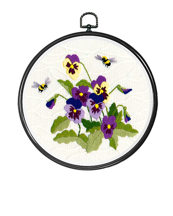 Broderikit Tavla långstygn Humlor