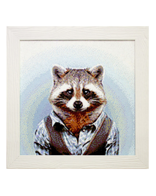 Diamond painting Mr Raccoon