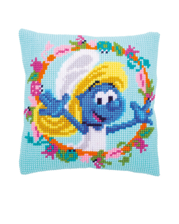 Broderipakke Pute Smurfine