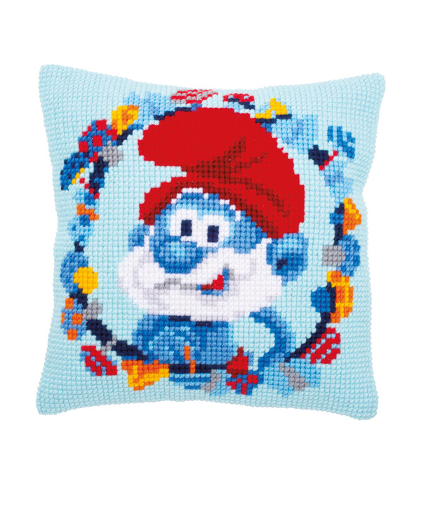 Broderipakke Pute Gamlesmurf