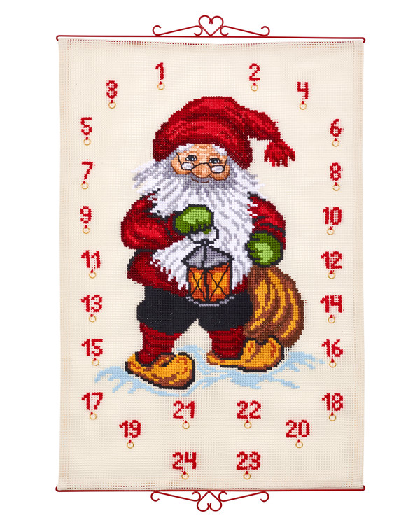 Broderipakke Kalender Nisse med lykt