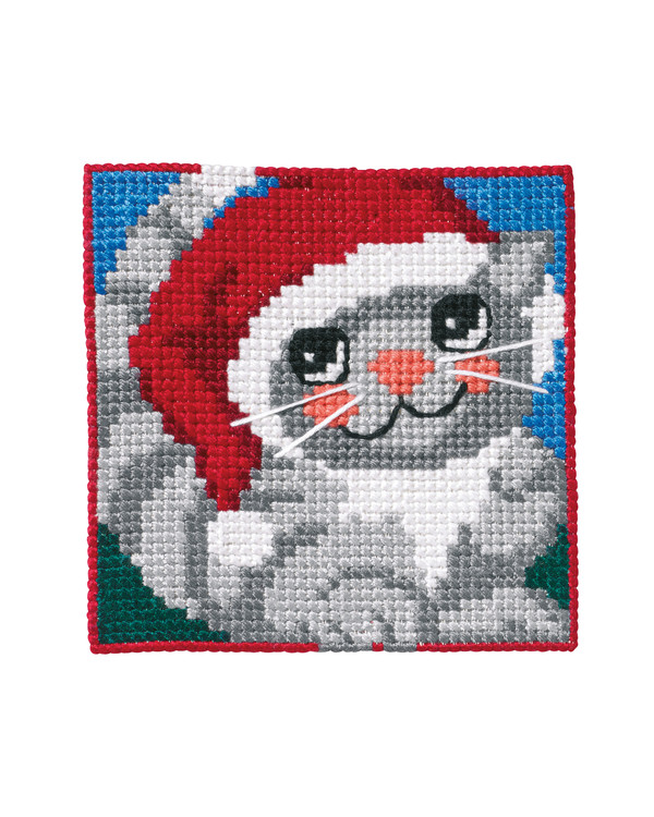 Broderipakke Strameibilde Julekatt