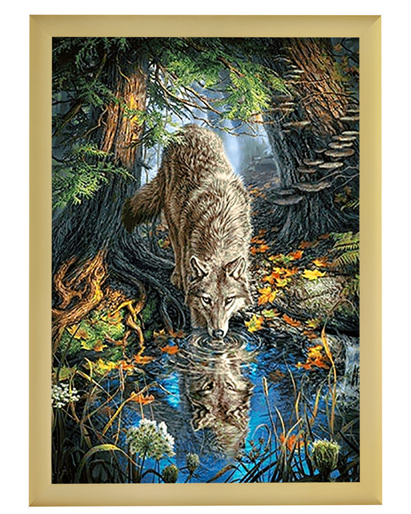 Diamond painting Metsäsusi