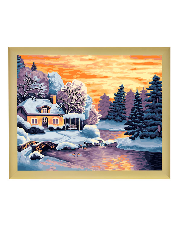 Paint by numbers Vinterlandskap